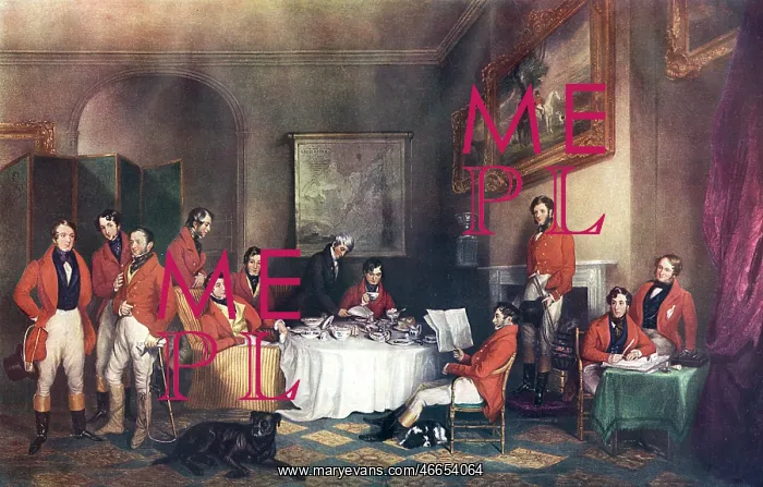 : The Melton Breakfast by Sir Francis Grant : The Melton Breakfast by Sir Francis Grant