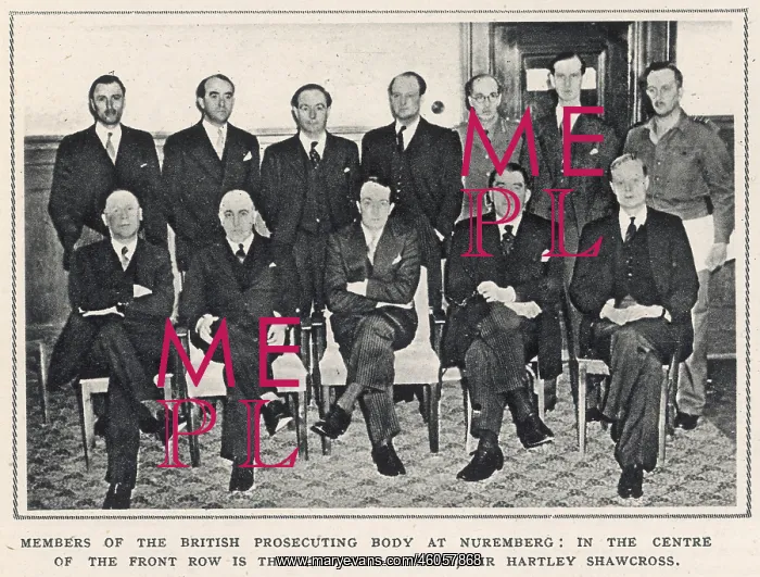 : MEMBERS OF THE BRITISH PROSECUTING BODY AT NUREMBERG : MEMBERS OF THE BRITISH PROSECUTING BODY AT NUREMBERG