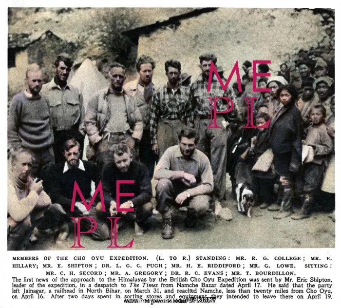 : Members of the Cho Oyu expedition : Members of the Cho Oyu expedition