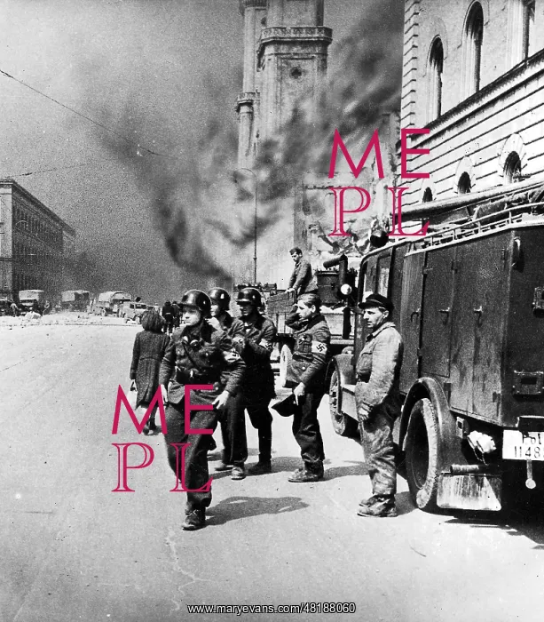  : Members of the Hitler Youth as Firefighters in Munich
