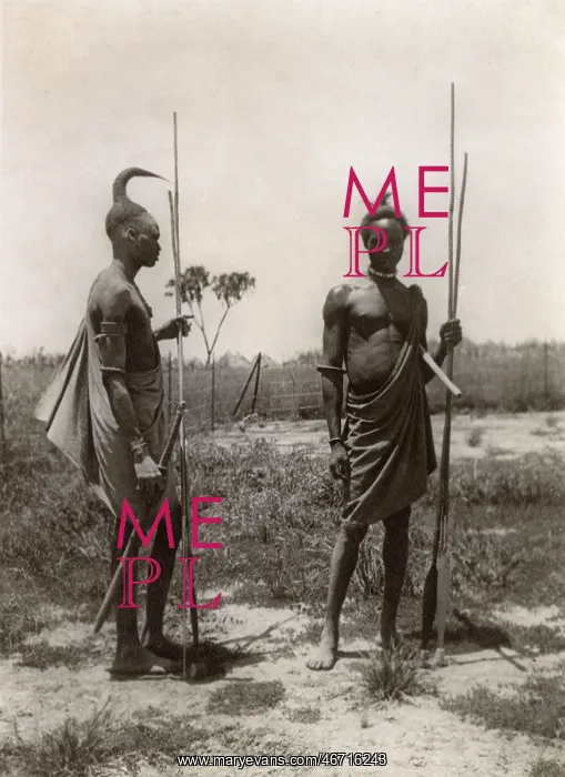 : Two members of the Lango Tribe of Uganda : Two members of the Lango Tribe of Uganda