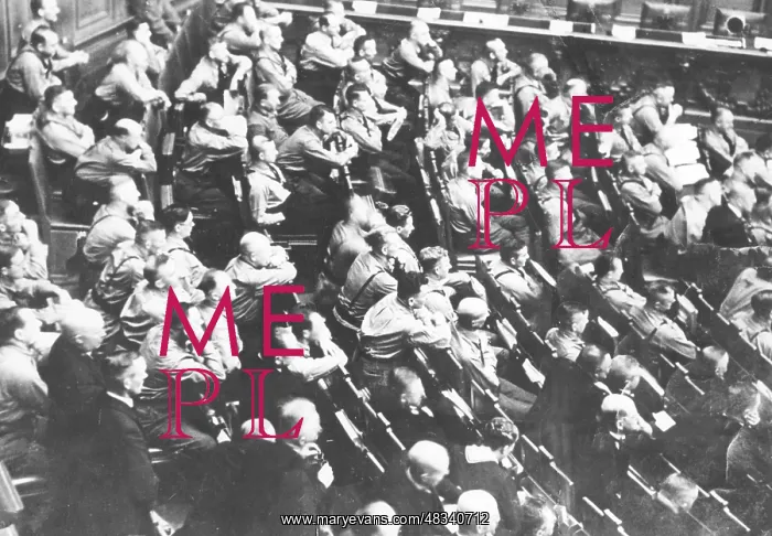 : Members of the NSDAP at the opening of the Reichstag, 1932 : Members of the NSDAP at the opening of the Reichstag, 1932