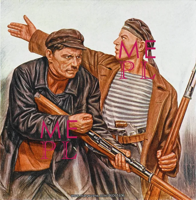 : Two members of the Red Guard, Russia : Two members of the Red Guard, Russia