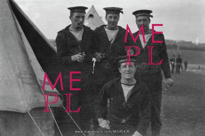 : Four members of the Royal Naval Division : Four members of the Royal Naval Division