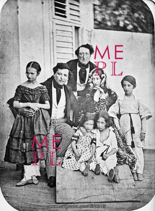 : Members of the Todesco family. About 1850? : Members of the Todesco family. About 1850?