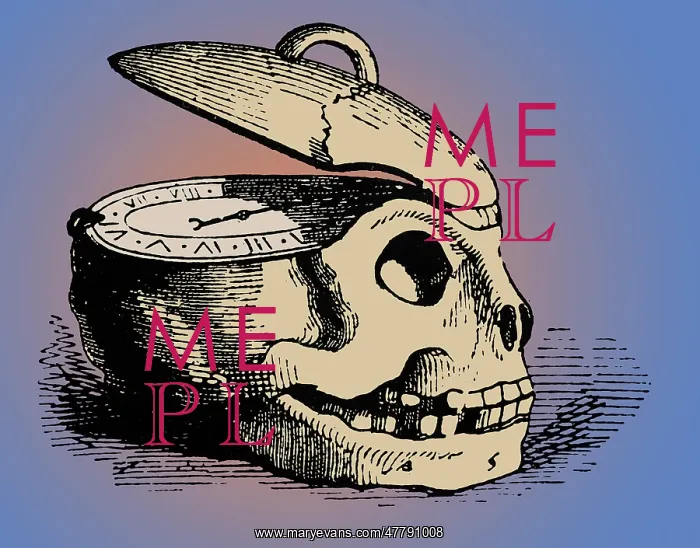 : Memento Mori, Skull Clock : Memento Mori, Skull Clock