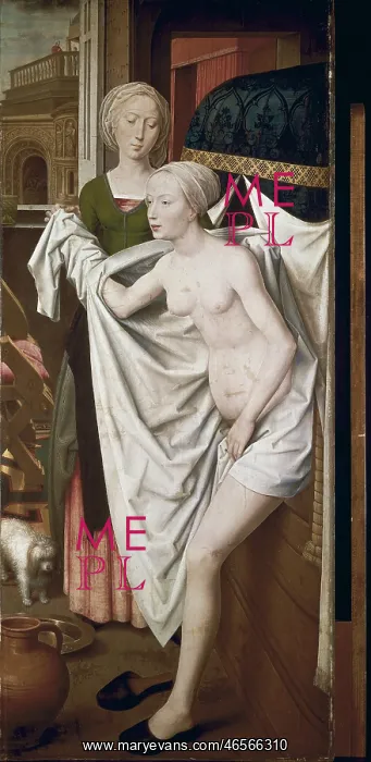 : MEMLING, Hans (1433-1494). Bathsheba Bathing : MEMLING, Hans (1433-1494). Bathsheba Bathing
