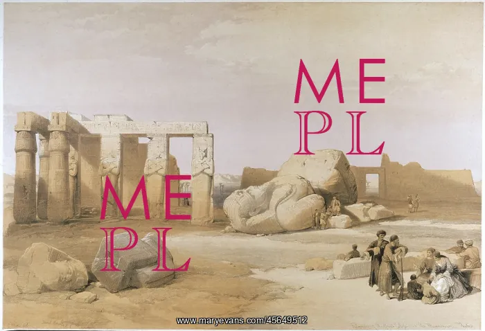  : MEMNONIUM / THEBES / 1848