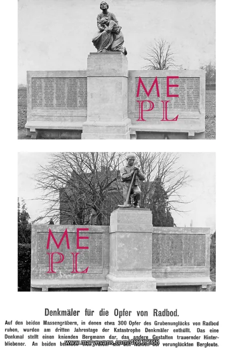 : Memorial to a mine accident, 1911 : Memorial to a mine accident, 1911