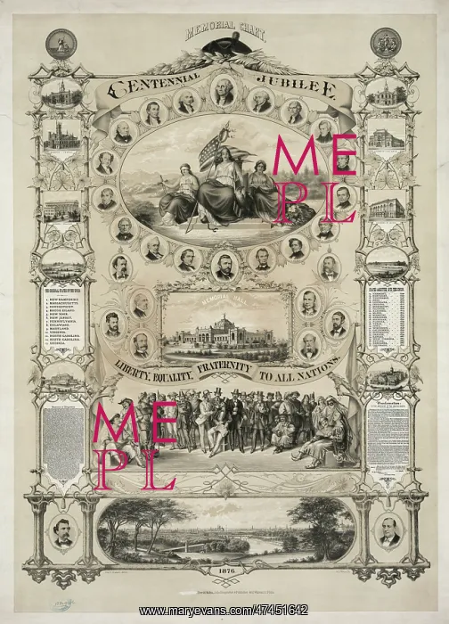 : Memorial chart centennial jubilee : Memorial chart centennial jubilee