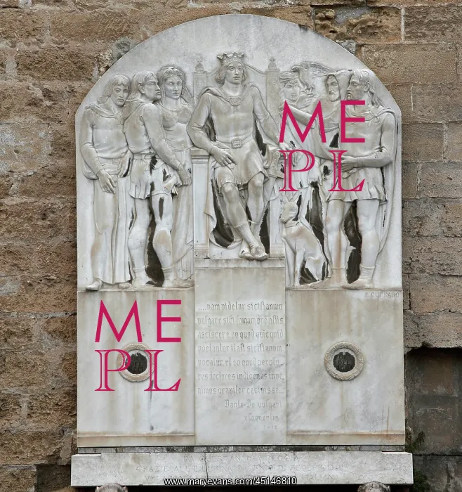 : Memorial to Frederick II, Palace of the Normans : Memorial to Frederick II, Palace of the Normans