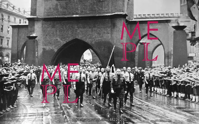 : Memorial march to the Beer Hall Putsch in Munich : Memorial march to the Beer Hall Putsch in Munich