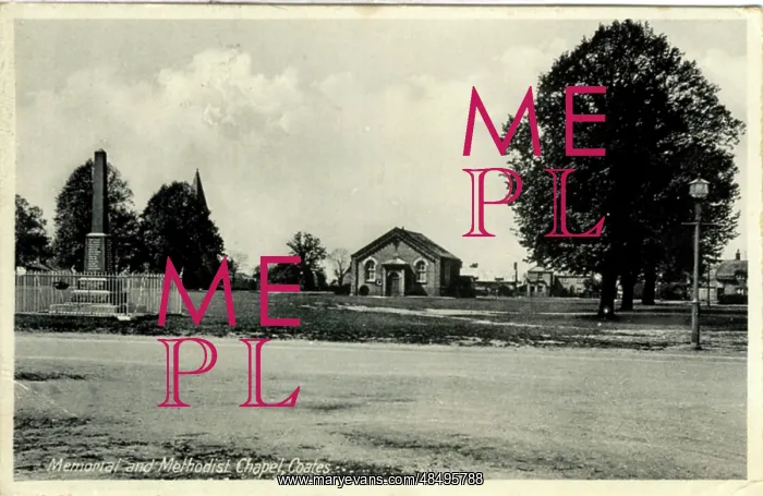 : Memorial & Methodist Chapel, Coates, Cambridgeshire : Memorial & Methodist Chapel, Coates, Cambridgeshire