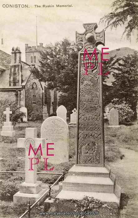 : Memorial to Ruskin - Coniston, Cumbria : Memorial to Ruskin - Coniston, Cumbria