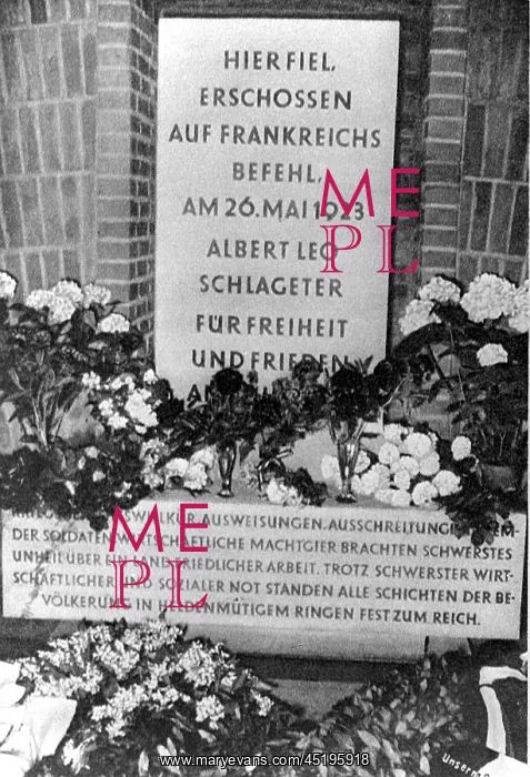 : Memorial stone Albert Leo Schlageter : Memorial stone Albert Leo Schlageter