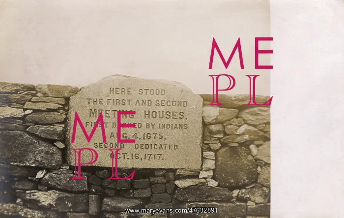 : Memorial stone, Quaboag, West Brookfield, Mass, USA : Memorial stone, Quaboag, West Brookfield, Mass, USA