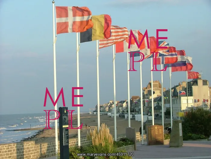 : The Memorials area St Aubin, Juno Beach, Normandy : The Memorials area St Aubin, Juno Beach, Normandy