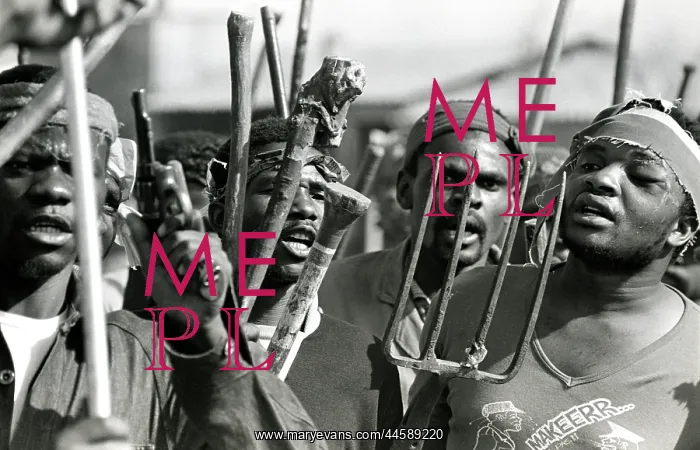 : Men, armed with traditional weapons, and some : Men, armed with traditional weapons, and some