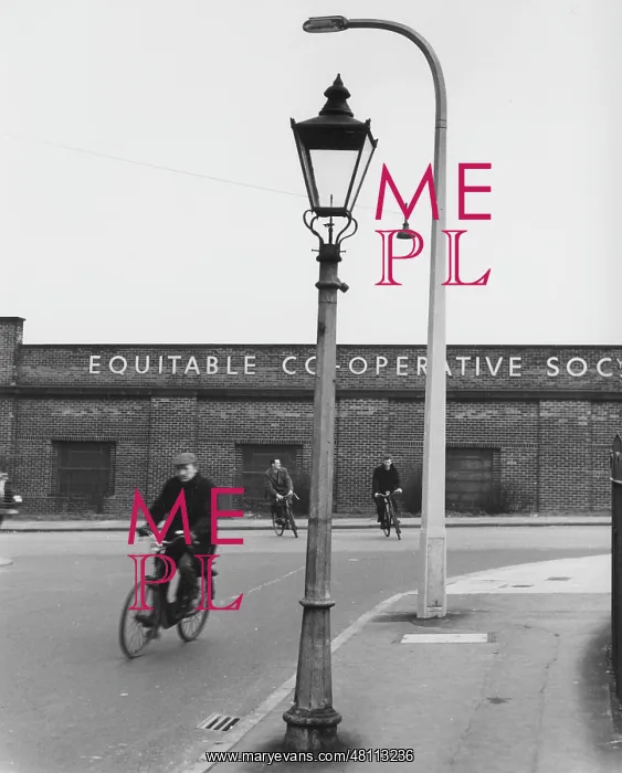 : Three men on bicycles : Three men on bicycles