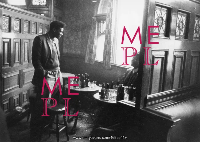 : Two men in a Birmingham pub, 1964 : Two men in a Birmingham pub, 1964