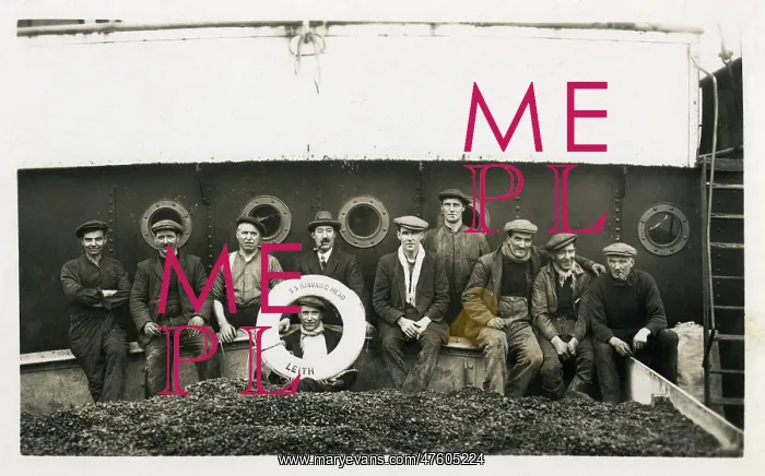  : Men on board the SS Kinnaird Head of Leith