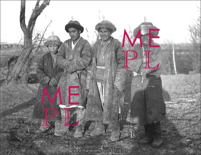 : Three men and a boy, Kashgar, western China : Three men and a boy, Kashgar, western China