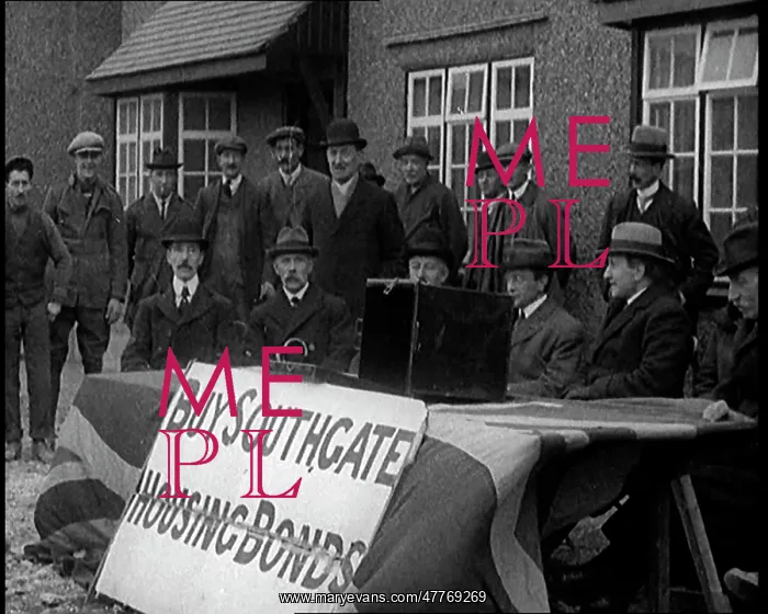: Men Buying Housing Bonds In Southgate. They : Men Buying Housing Bonds In Southgate. They