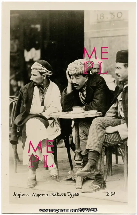 : Three Men at a Cafe - Algiers, Algeria : Three Men at a Cafe - Algiers, Algeria
