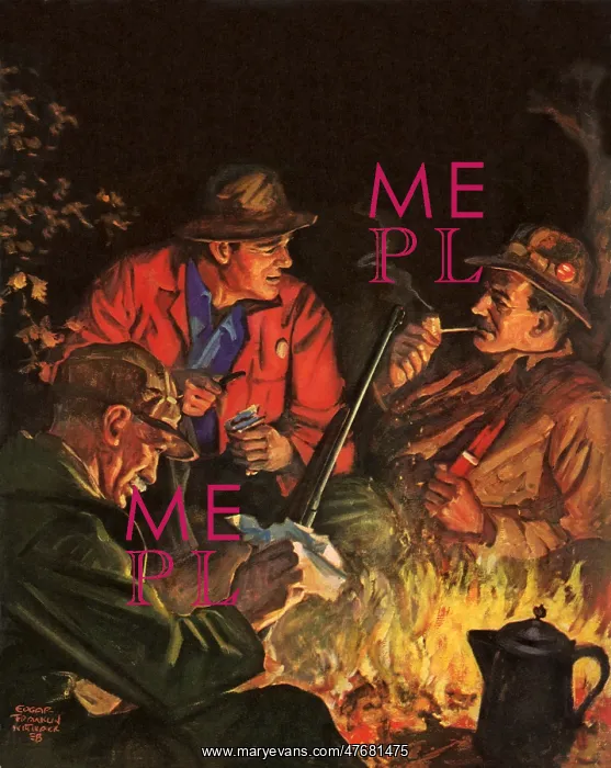  : Men Around Campfire