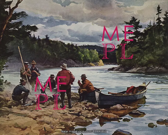  : Men Around Campfire