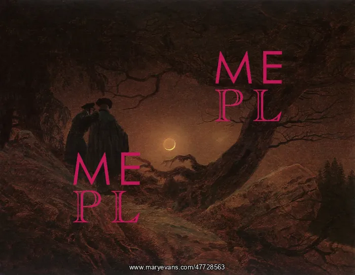 : Two Men Contemplating the Moon, by Caspar David Friedrich : Two Men Contemplating the Moon, by Caspar David Friedrich