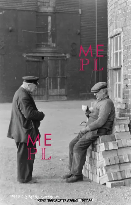 : Two Men in Conversation : Two Men in Conversation