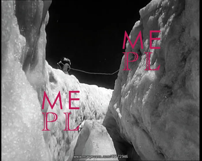 : Men Crossing Crevice In An Antarctic Ice Sheet : Men Crossing Crevice In An Antarctic Ice Sheet
