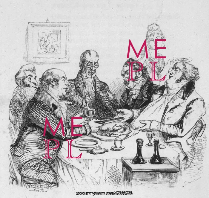  : MEN DINE ON CAPONS 1840