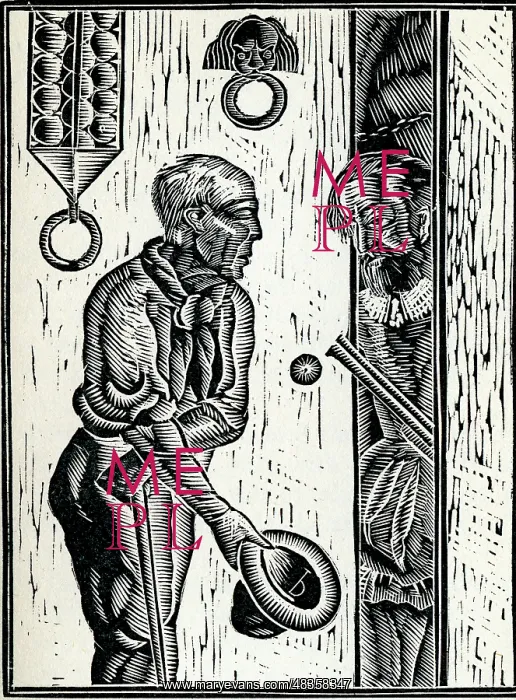 : Two men at a door : Two men at a door