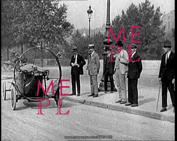 : Men Driving A Propeller Driven Car : Men Driving A Propeller Driven Car