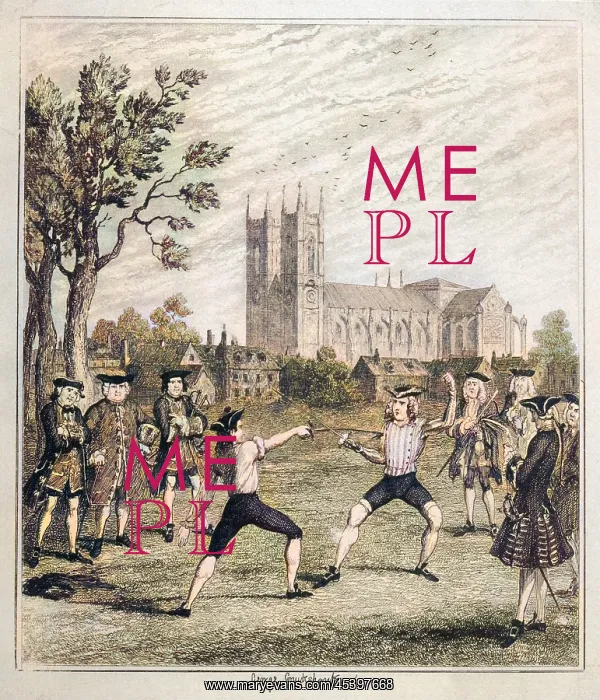 : Men duelling with swords