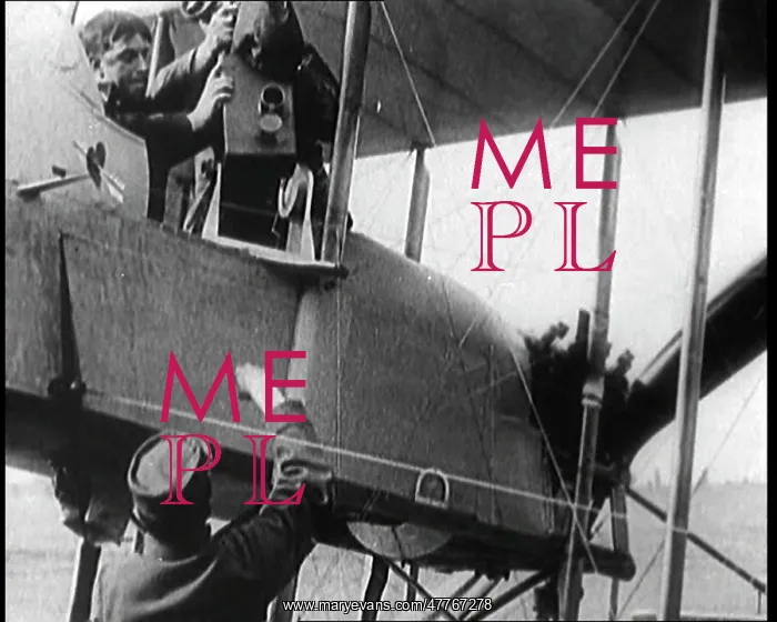 : Two Men Are Embarked On An Early Military Biplane : Two Men Are Embarked On An Early Military Biplane