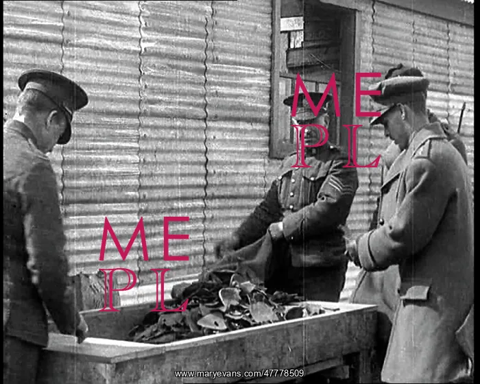 : Men Emptying Salvaged Items Into A Large Container : Men Emptying Salvaged Items Into A Large Container
