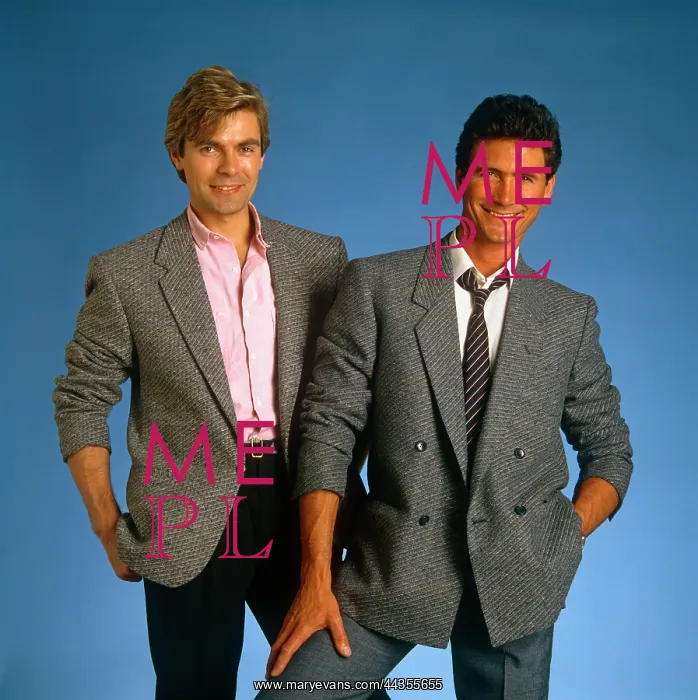  : Two men in grey jackets