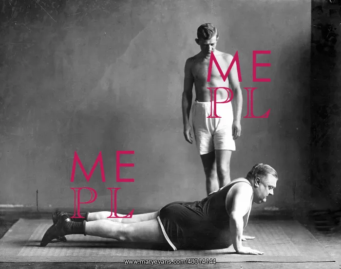  : Two men at the gym, 1926