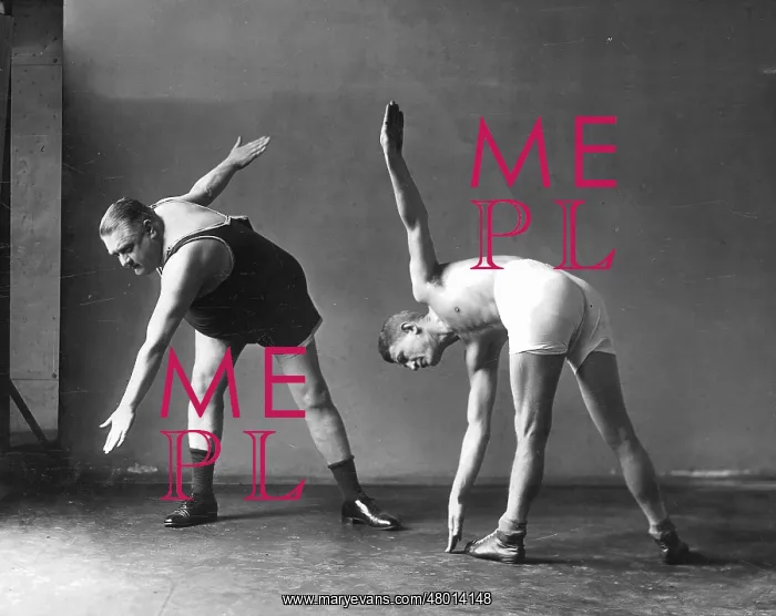 : Two men at the gymnastics, 1926 : Two men at the gymnastics, 1926