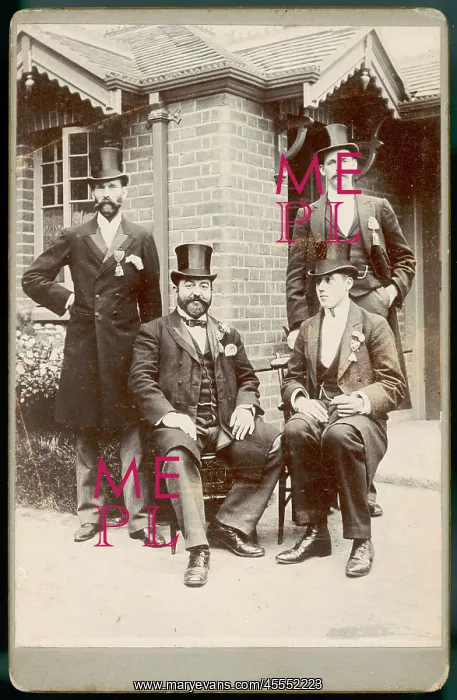 : Four Men in Top Hats : Four Men in Top Hats