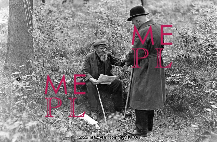 : Two men in the Jungfernheide, 1931 : Two men in the Jungfernheide, 1931