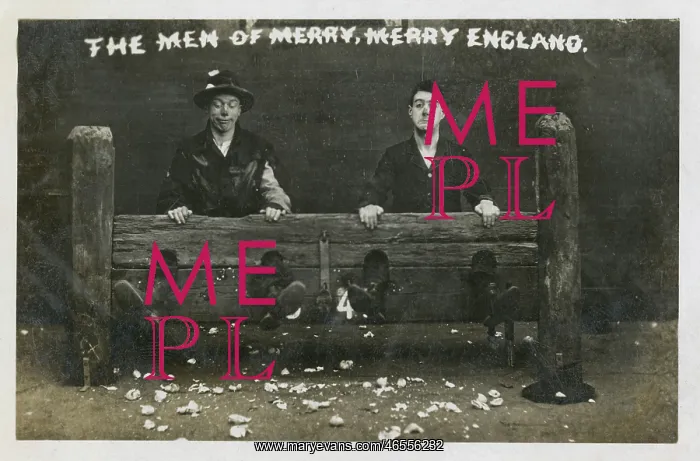 : Men of Merry England - Two loons in the stocks : Men of Merry England - Two loons in the stocks
