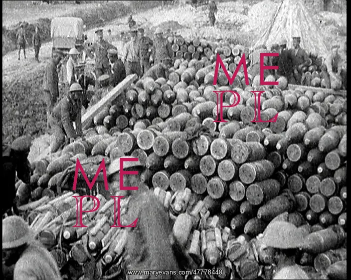 : Men Moving Ammunition Around on a Huge Stockpile : Men Moving Ammunition Around on a Huge Stockpile