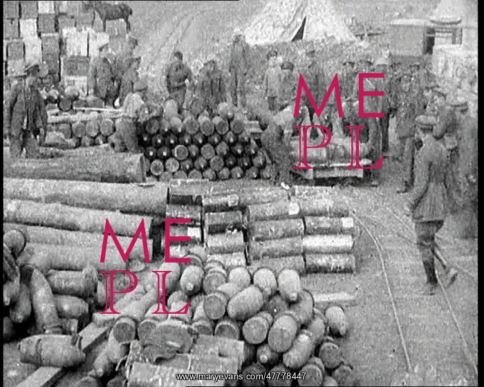 : Men Moving Ammunition Around on a Huge Stockpile : Men Moving Ammunition Around on a Huge Stockpile