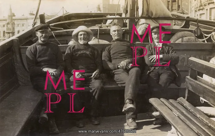 : Four men on New Albertine, Hastings : Four men on New Albertine, Hastings