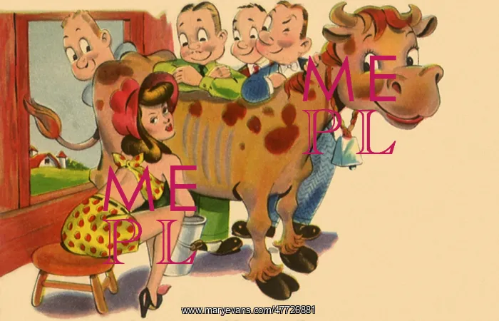  : Men Ogling Milkmaid