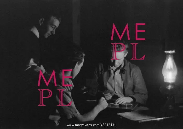 : Men play cards by the light of a kerosene ? : Men play cards by the light of a kerosene ?